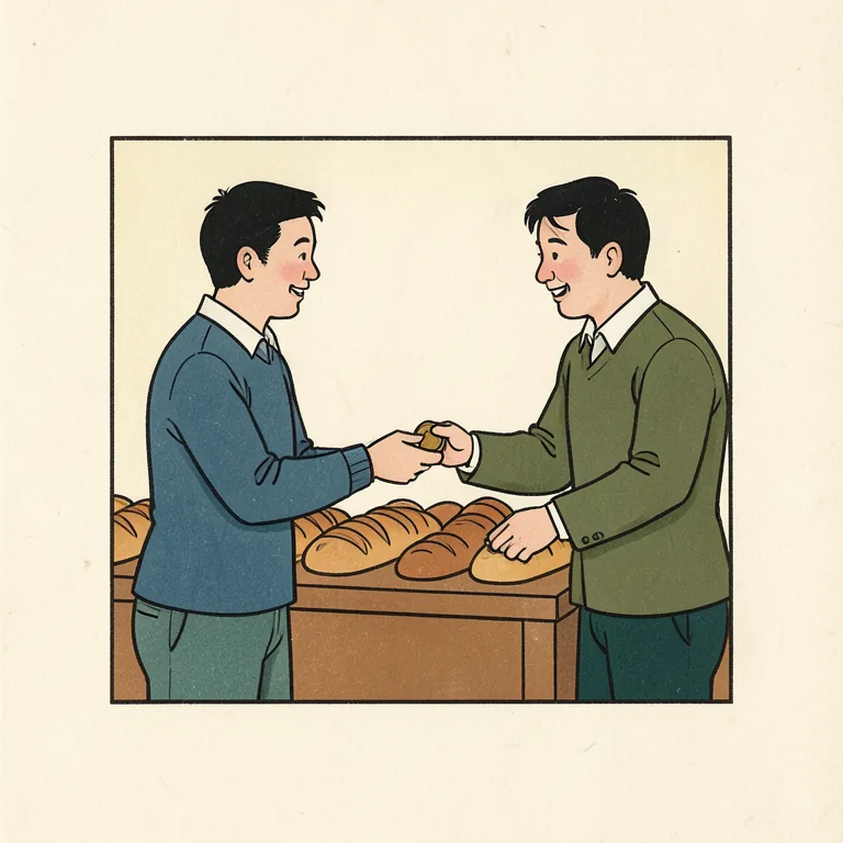 買う 그림