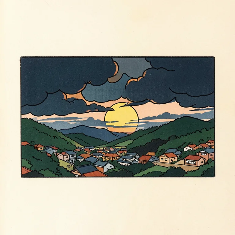 Illustration of 曇る