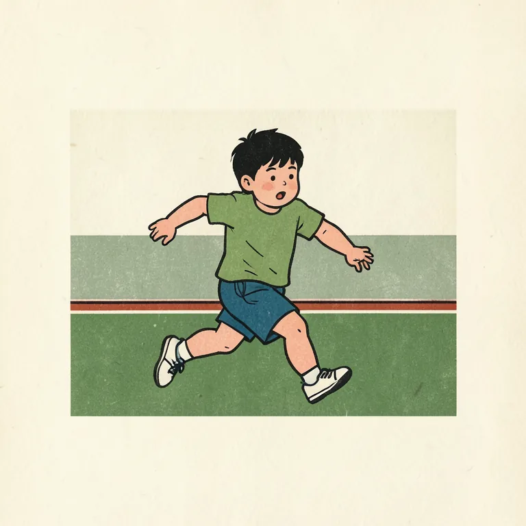 Illustration of 走る