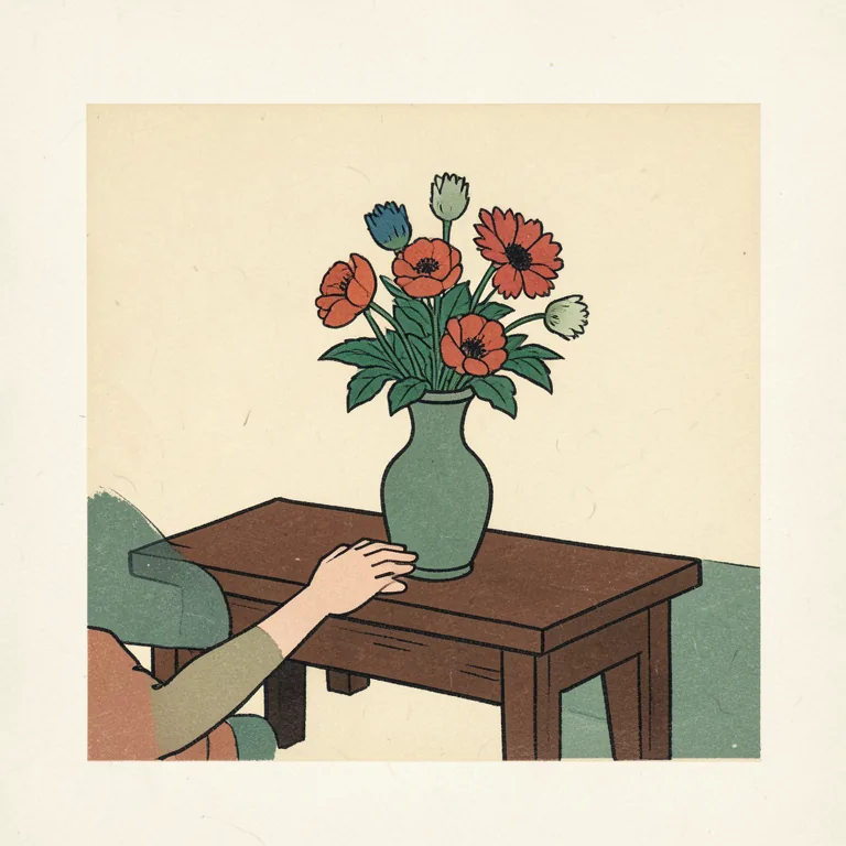 置く 그림