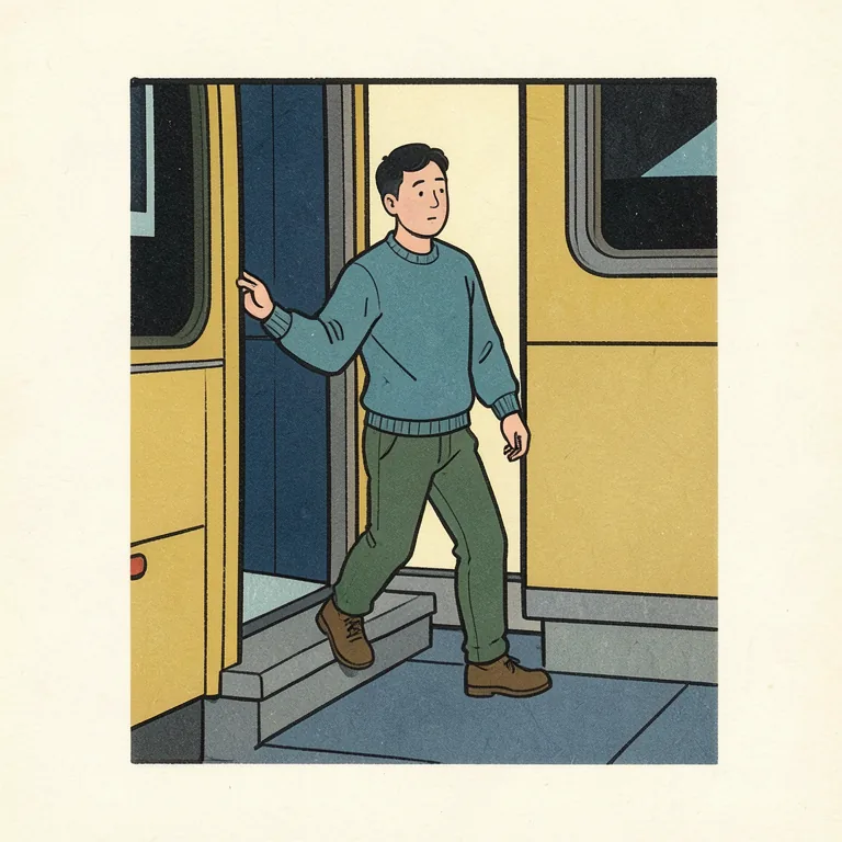 降りる的插圖