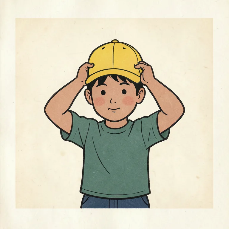 被る 그림