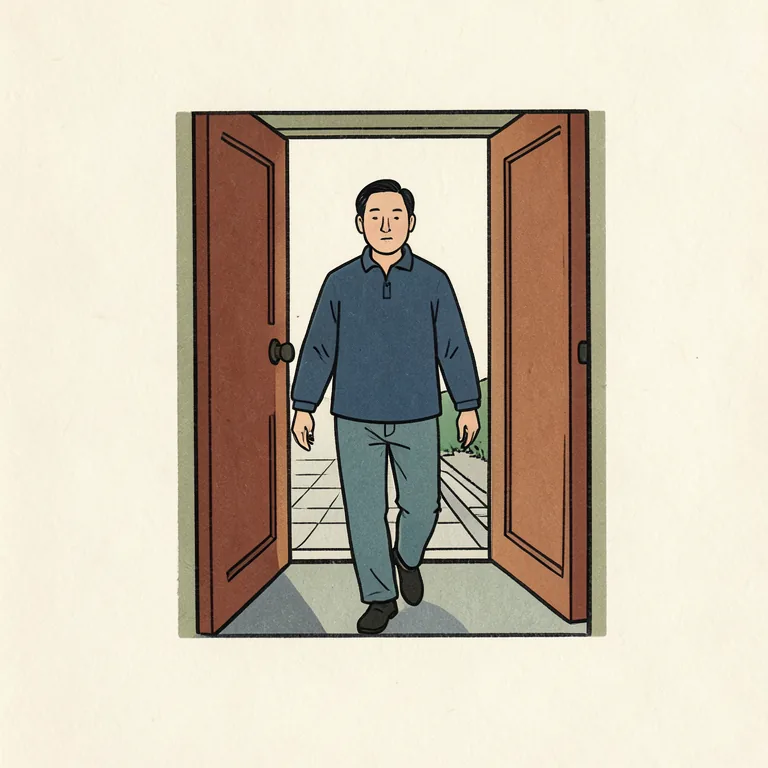 Illustration of 出る