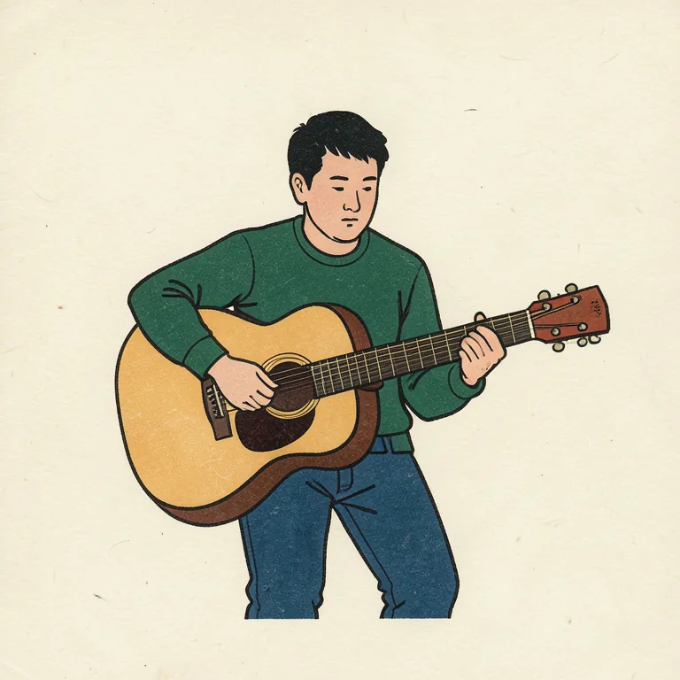 弾く 그림