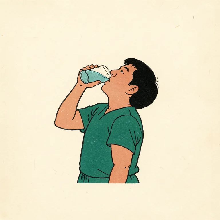 飲む 그림