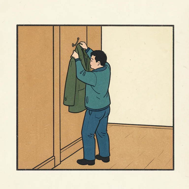 掛ける 그림
