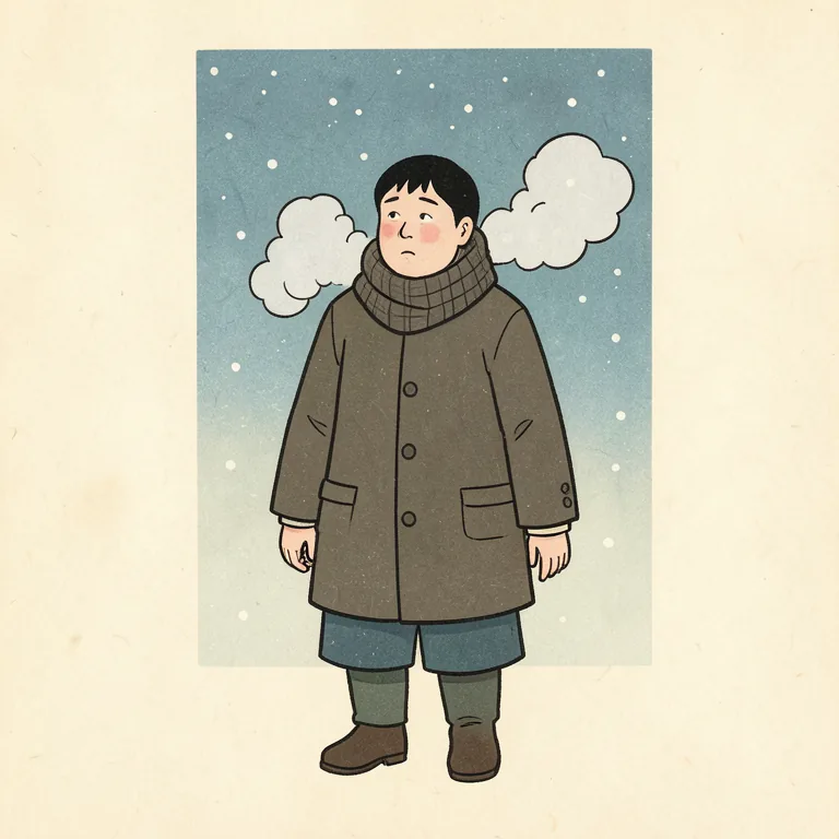 寒い 그림