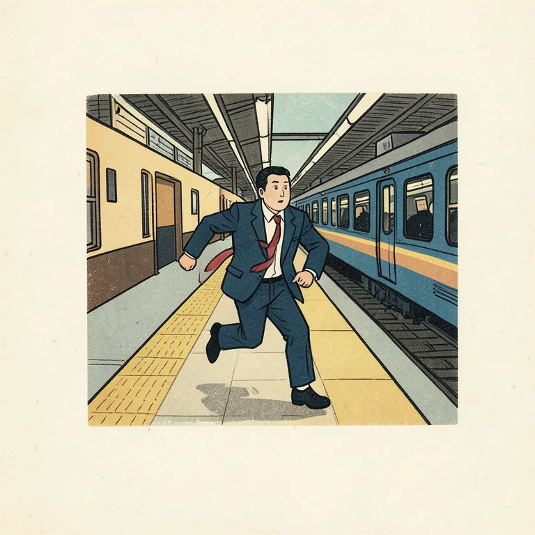急ぐ 그림