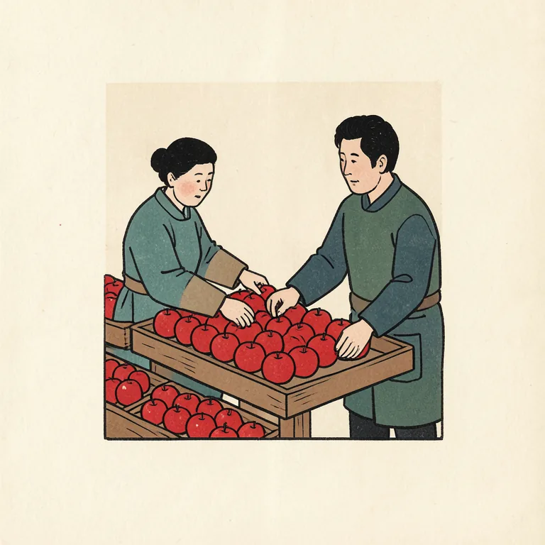 Illustration of 並べる