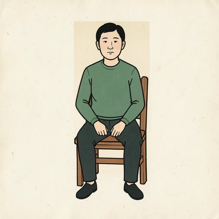 Illustration of 座る