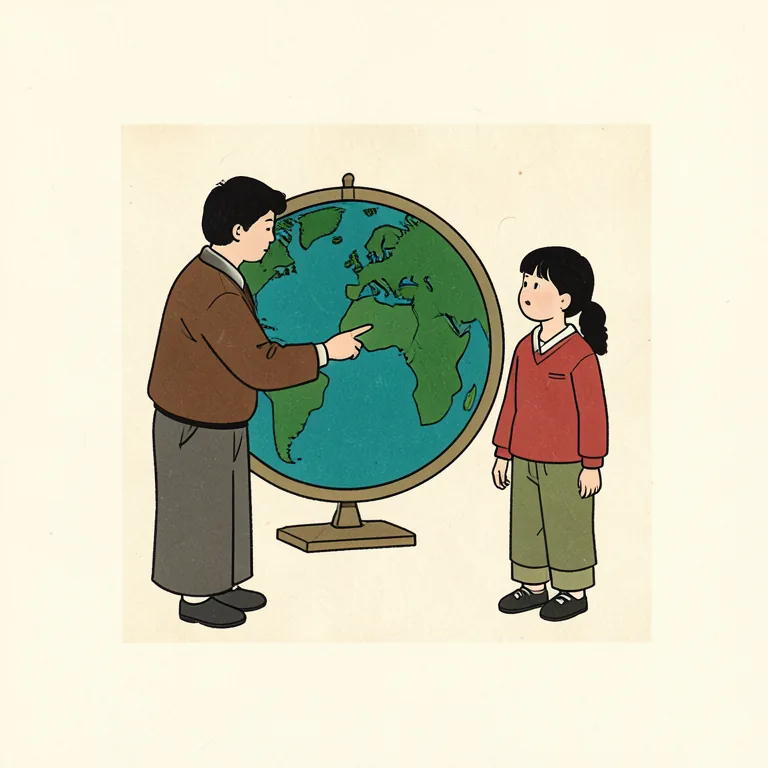 教える 그림