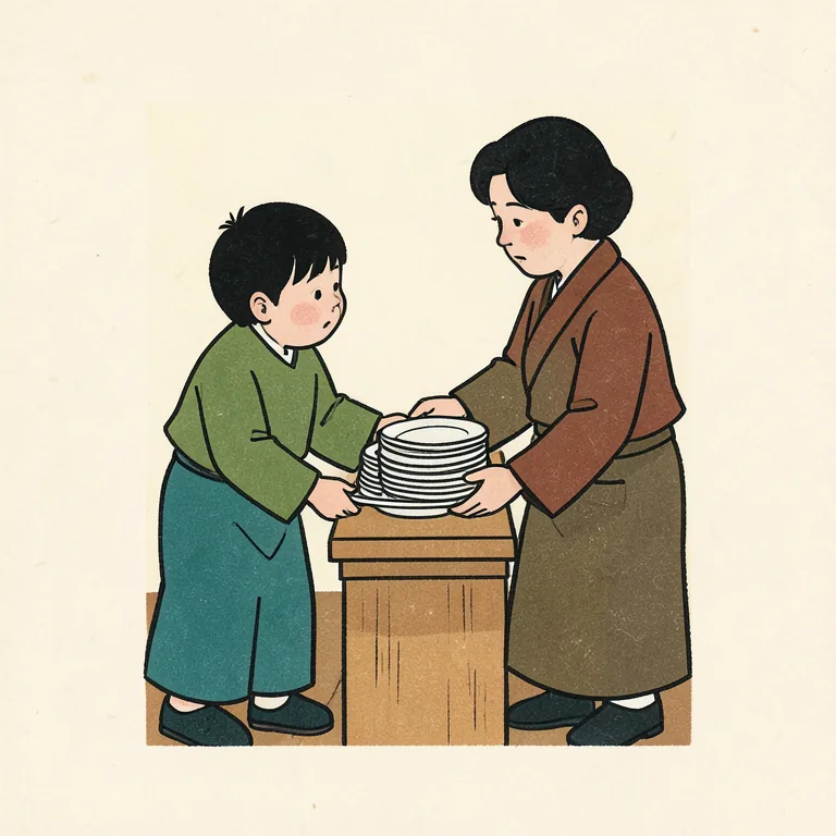 手伝う的插图