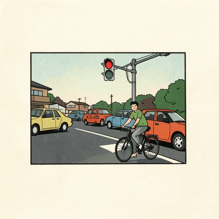 Illustration of 止まる