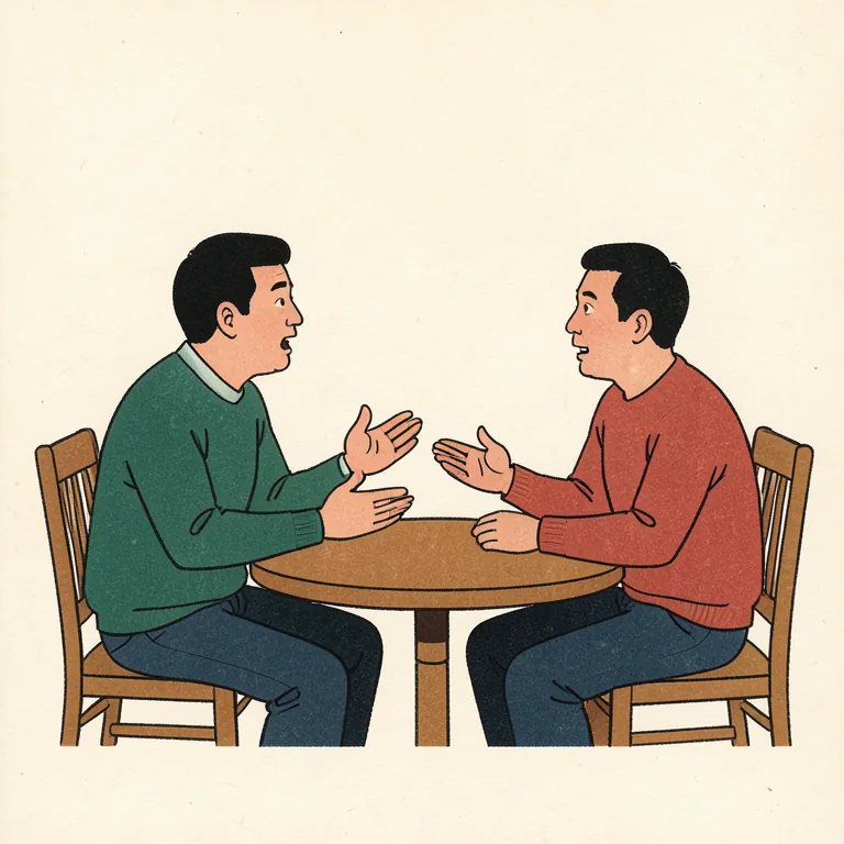 話す 그림