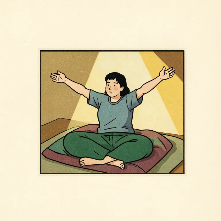 Illustration of 起きる