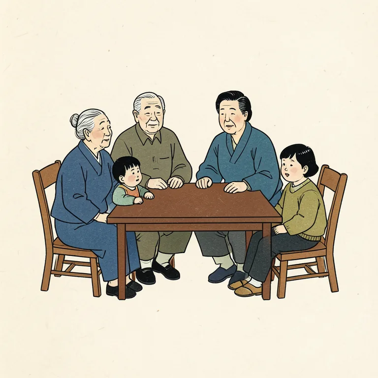 家族 그림