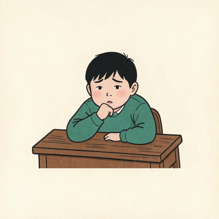 Illustration of 詰らない
