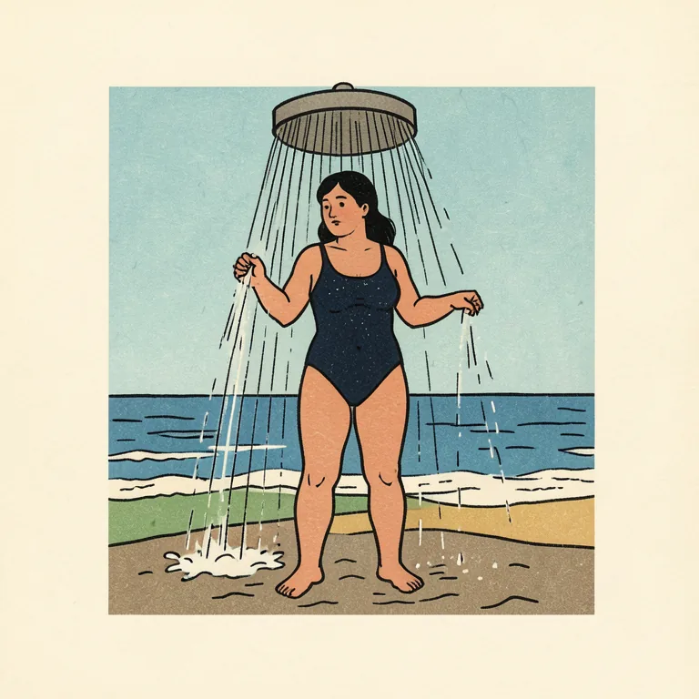 浴びる 그림