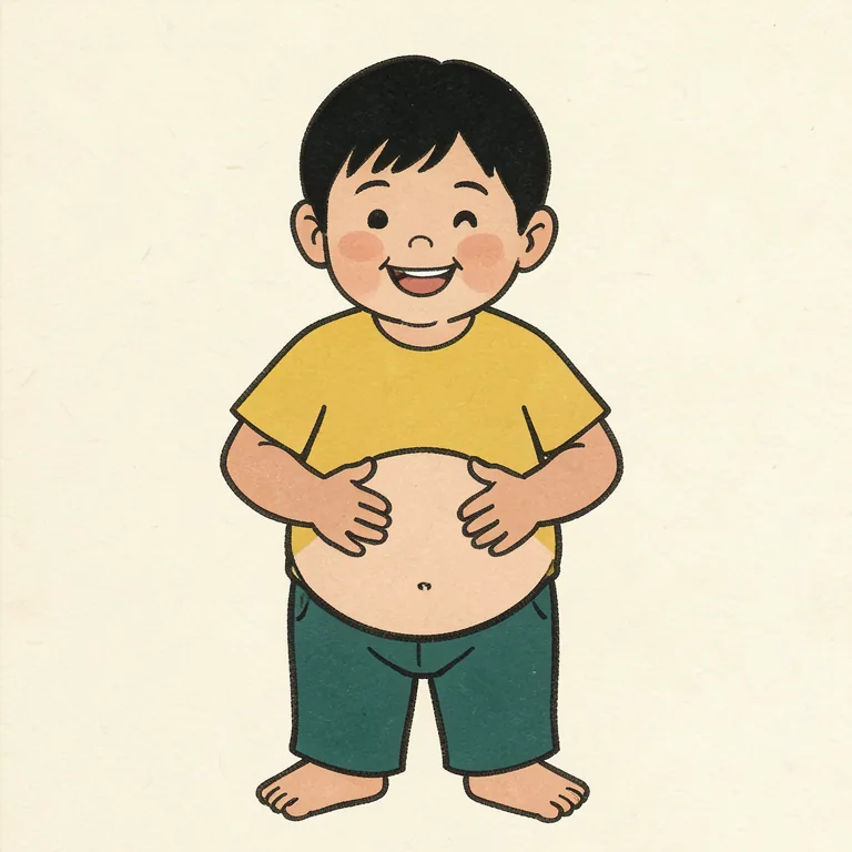 お腹 그림