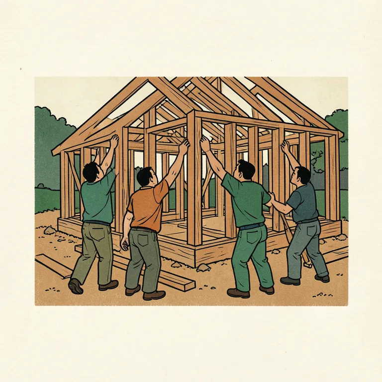 建てる 그림